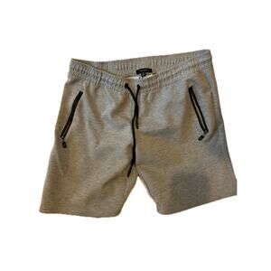 Tahari Zip Pockets Casual Sweat Gray Shorts Mens XL